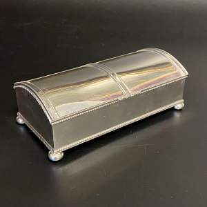 Early 20th Century Solid Silver Jewellery Box