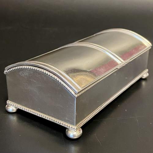 Early 20th Century Solid Silver Jewellery Box image-2