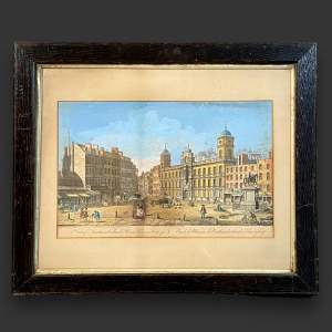 18th Century Print - A View of Northumberland House Charing Cross