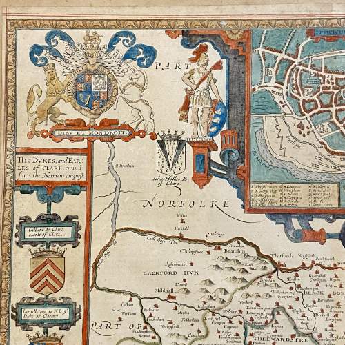 18th Century Speed Map of Suffolk image-2