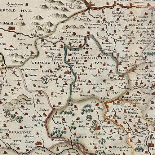 18th Century Speed Map of Suffolk image-4