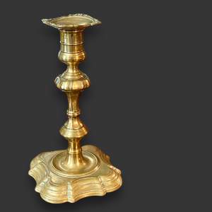 Early 18th Century Brass Candlestick