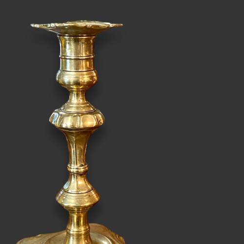 Early 18th Century Brass Candlestick image-2