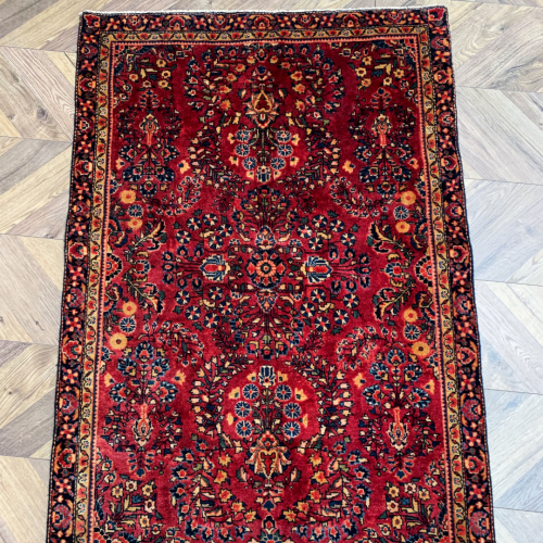 Hand Knotted Antique Sarouk Rug image-2