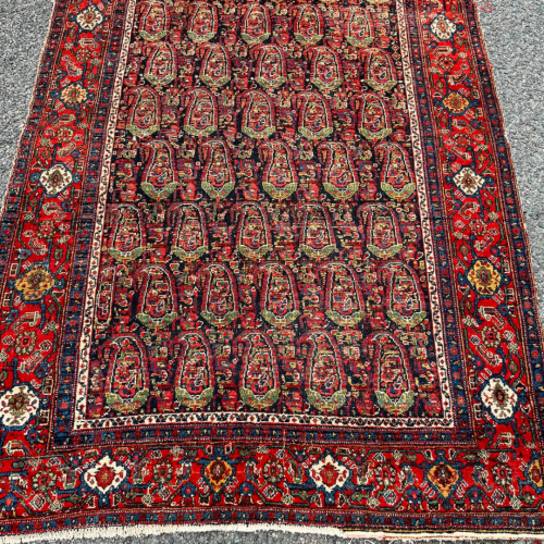 Stunning Hand Knotted Persian Rug - Senneh Floral Design image-2