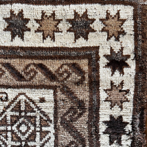South West Persian Gabbeh Rug- Early tile design and natural tones image-4