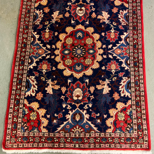 Hand Knotted Persian Veramin Rug - Early 1900s image-1