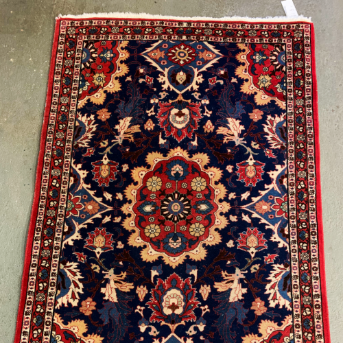 Hand Knotted Persian Veramin Rug - Early 1900s image-2