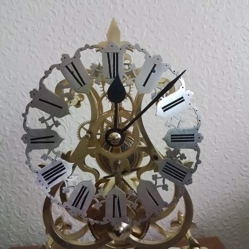 English Fusee Skeleton Clock by Smiths of Clerkenwell image-4