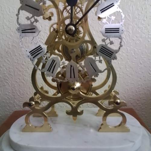 English Fusee Skeleton Clock by Smiths of Clerkenwell image-5