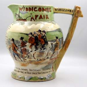 Crown Devon 1930s Fieldings Musical Pottery Jug - Widdicombe Fair