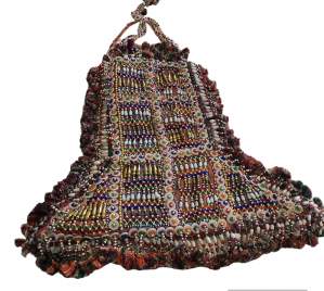 Unusual Elaborate Vintage Beadwork Bag.  Probably Turkish