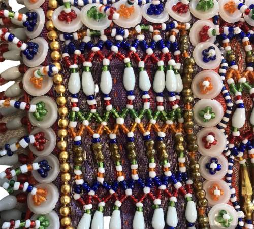 Unusual Elaborate Vintage Beadwork Bag.  Probably Turkish image-2
