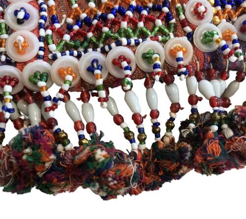 Unusual Elaborate Vintage Beadwork Bag.  Probably Turkish image-3