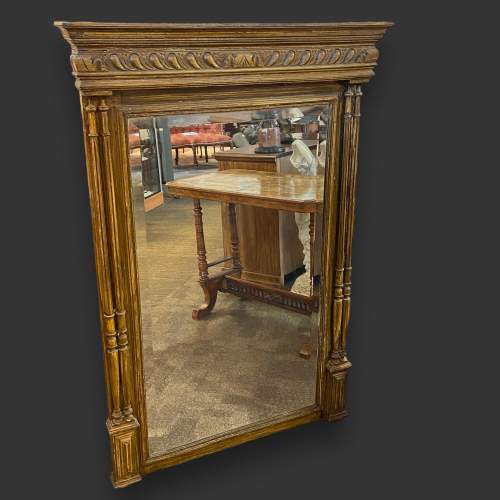 Large Late Victorian Overmantel Mirror image-1