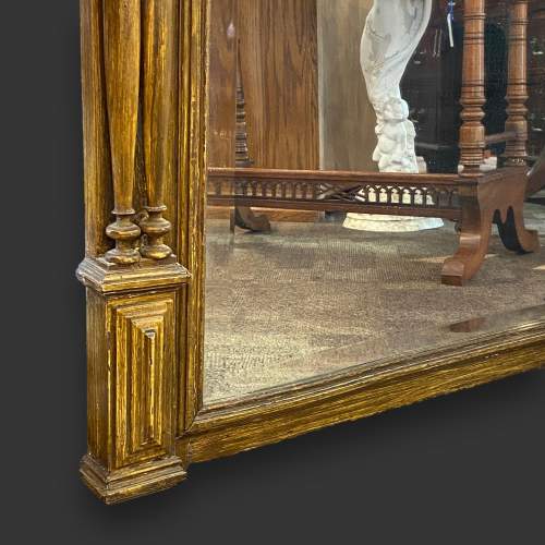 Large Late Victorian Overmantel Mirror image-5