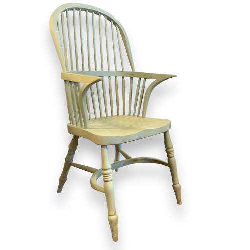Mid 20th Century Painted Windsor Armchair image-1