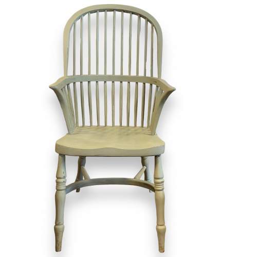 Mid 20th Century Painted Windsor Armchair image-2