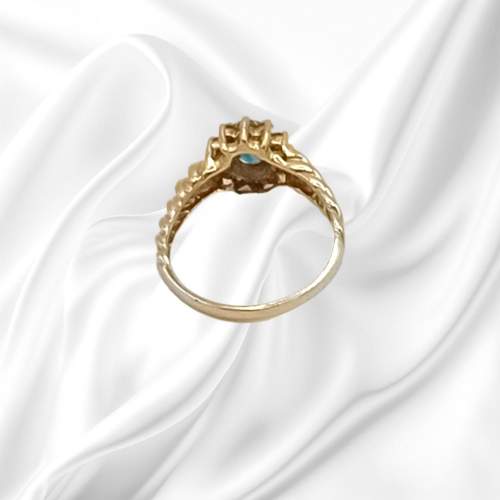 Very Large & Eyecatching 14ct Gold Tanzanite Diamond Ring image-5