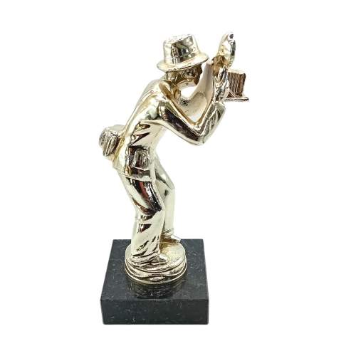 1950-60s Silver Plated Figure of a Photographer on Marble Base image-2