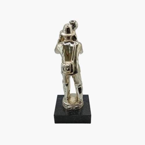 1950-60s Silver Plated Figure of a Photographer on Marble Base image-4