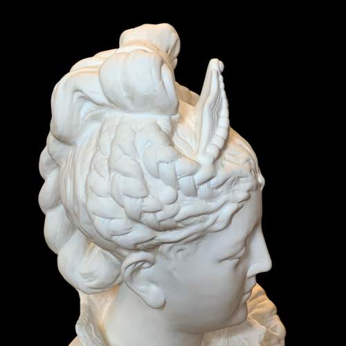 Large Parian Ware Decorative Female Bust image-6