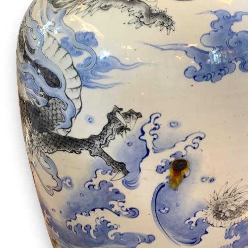Large Japanese Arita Meiji Period Ovoid Vase image-2