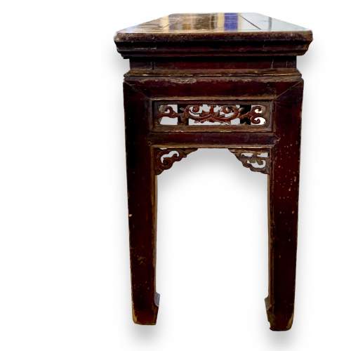 Chinese Hardwood Long Low Table or Bench image-3