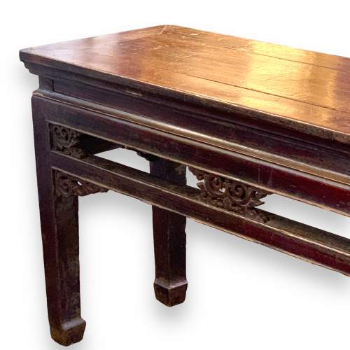 Chinese Hardwood Long Low Table or Bench image-2