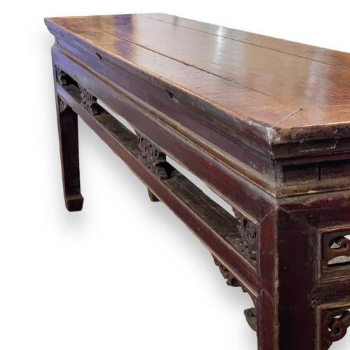 Chinese Hardwood Long Low Table or Bench image-6