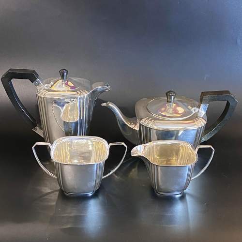 Four Piece Silver Plate Tea and Coffee Set image-1