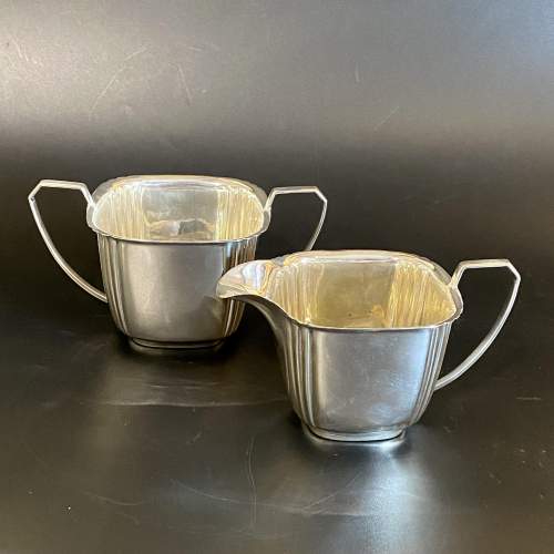 Four Piece Silver Plate Tea and Coffee Set image-3