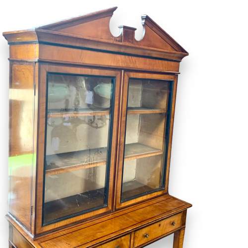 Fine Quality Edwardian Satinwood Cabinet on Stand image-2