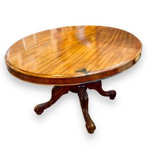 Victorian Oval Tilt Top Mahogany Breakfast Table