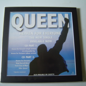 Queen Heaven For Everyone   Poster In A Mount Ready To Frame