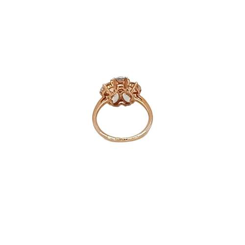 Gold Zircon Daisy Ring image-4