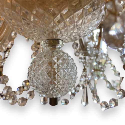 Eight Branch Bohemian Crystal Chandelier image-4