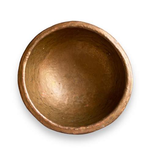 Asian Wooden and Copper Bowl image-2
