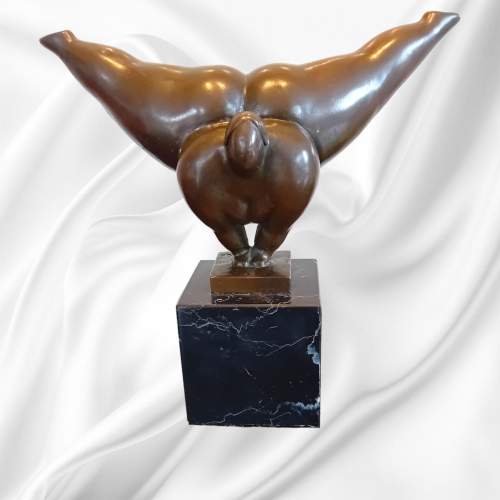 Bronze Large Lady Acrobat Sculpture image-1