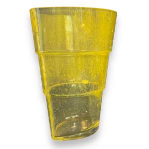 Kosta Boda Large Yellow Glass Vase by Ann Wahlstrom