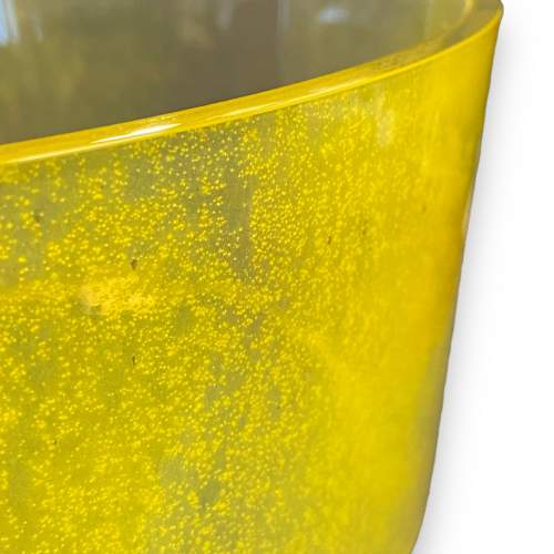 Kosta Boda Large Yellow Glass Vase by Ann Wahlstrom image-3