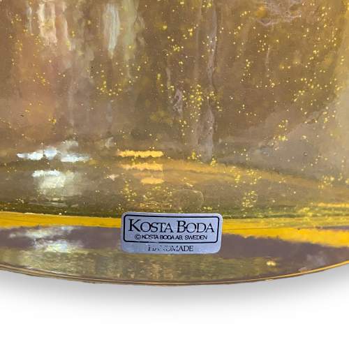 Kosta Boda Large Yellow Glass Vase by Ann Wahlstrom image-5