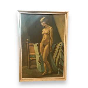 Tom Morton Signed Print of a Nude Lady