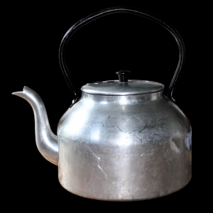 Large Vintage Aluminium Tea Pot