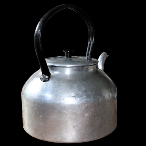 Large Vintage Aluminium Tea Pot image-3