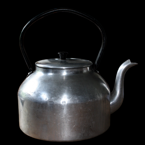 Large Vintage Aluminium Tea Pot image-4