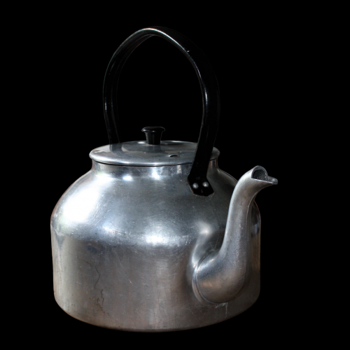Large Vintage Aluminium Tea Pot image-5