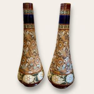 A Huge Pair of Royal Doulton Slaters Vases