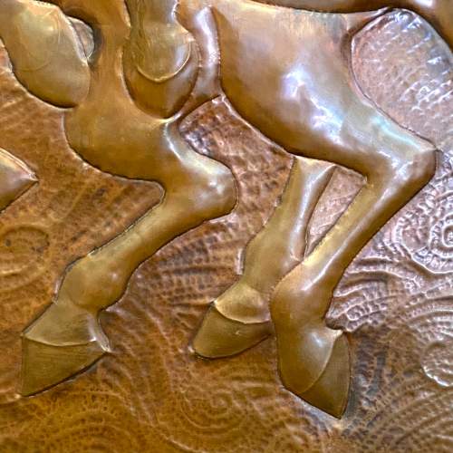 Fabulous Large Mid 20th Century Copper Relief Sculpture image-3