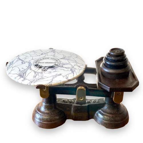 Vintage Cast Iron Butter Scales image-1